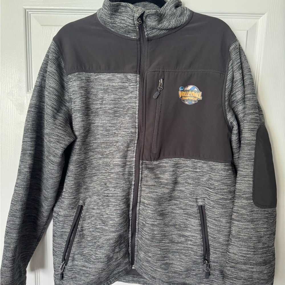 Gray Full-Zip Jacket with NCAA Womens Volleyball Championship Logo